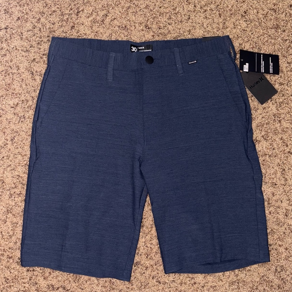 NEW Hurley Nike Dri-Fit Cutback Shorts Blue Size 30